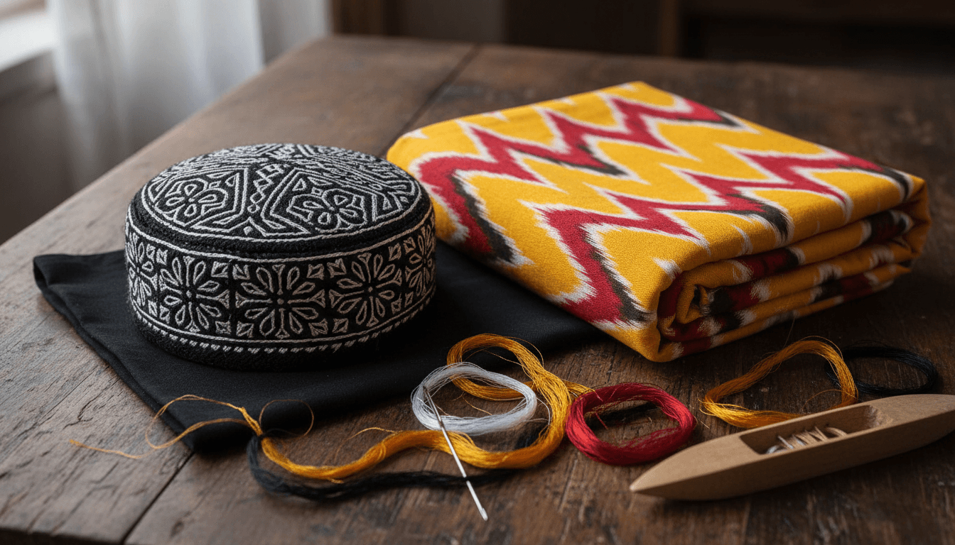 Uyghur Clothing: Doppa, Atlas Silk, Embroidery and Evidence