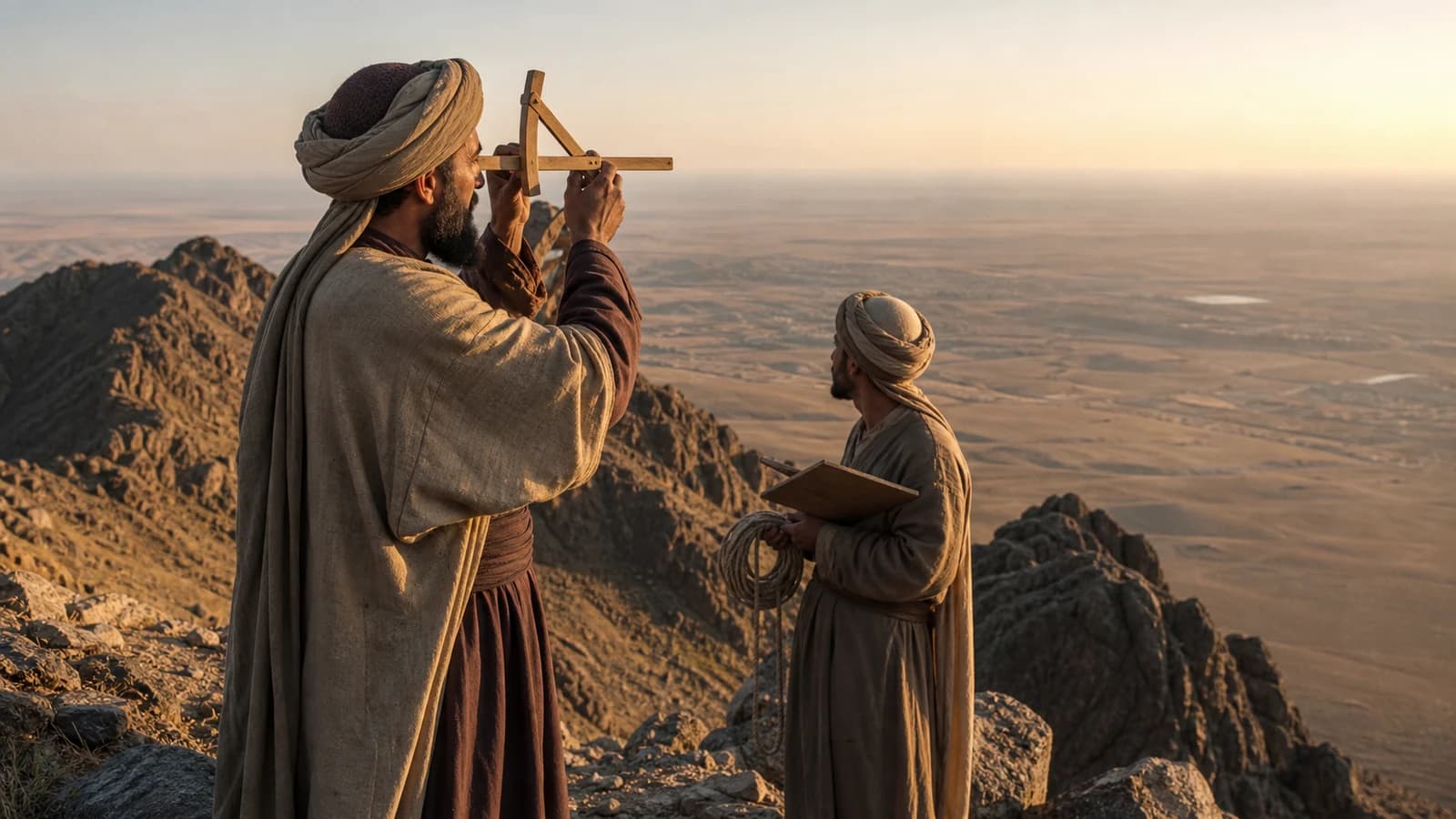 How al-Biruni Measured the Earth from a Mountain