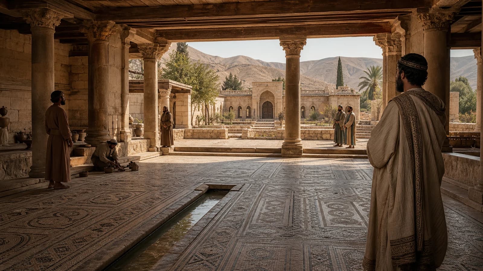 Khirbat al-Mafjar: mosaics d'un palau omeia