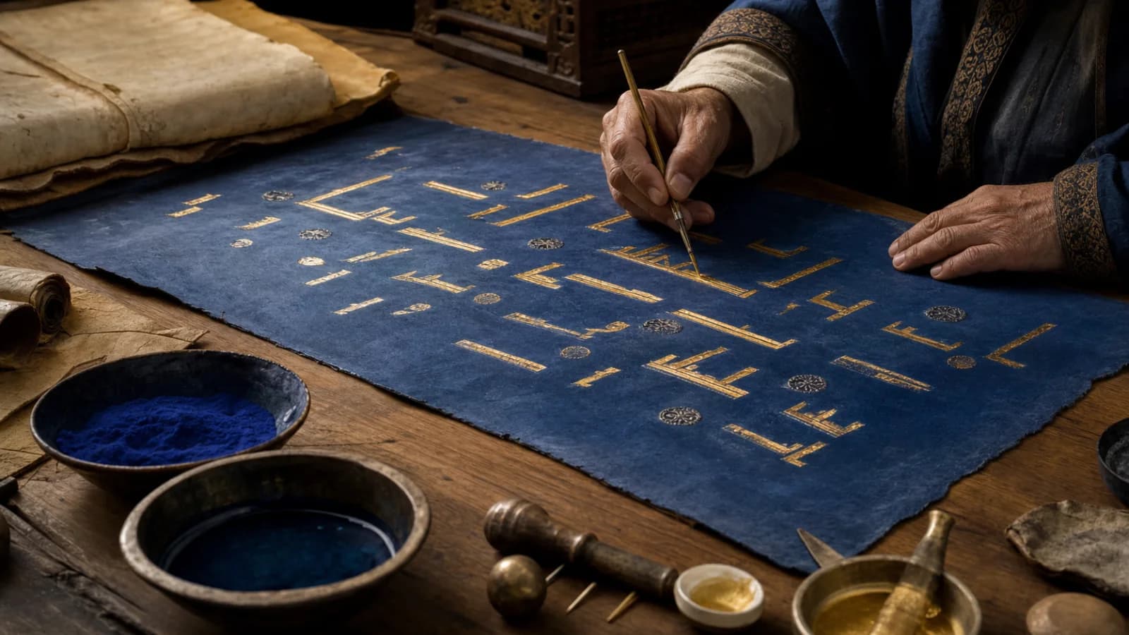 Le Coran bleu : parchemin indigo, écriture d’or et questions ouvertes