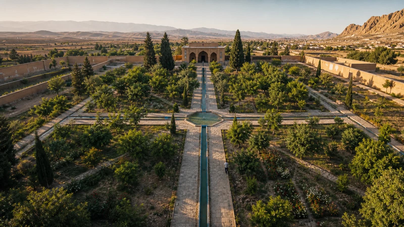 Persian Gardens: Chahar Bagh, Water and the Four-Part Plan
