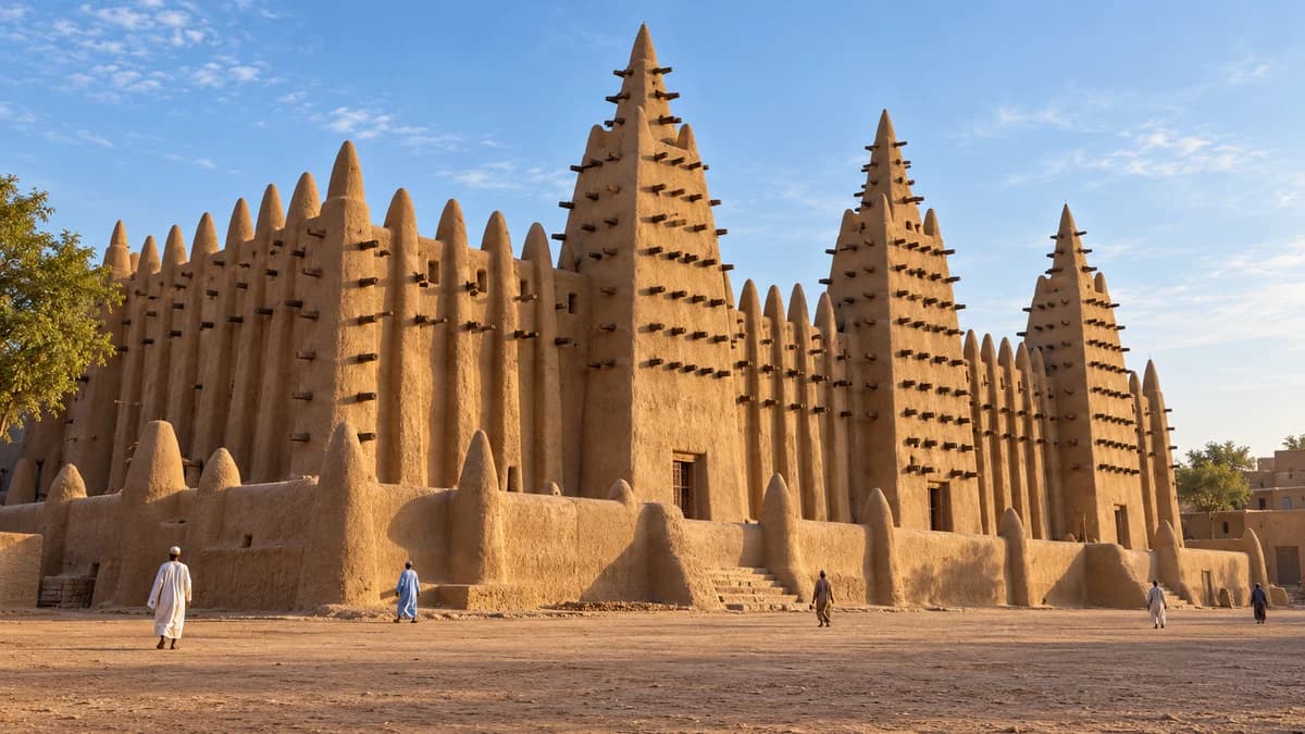 Den Store Moské i Djenné og arbejdet med dens jordpuds