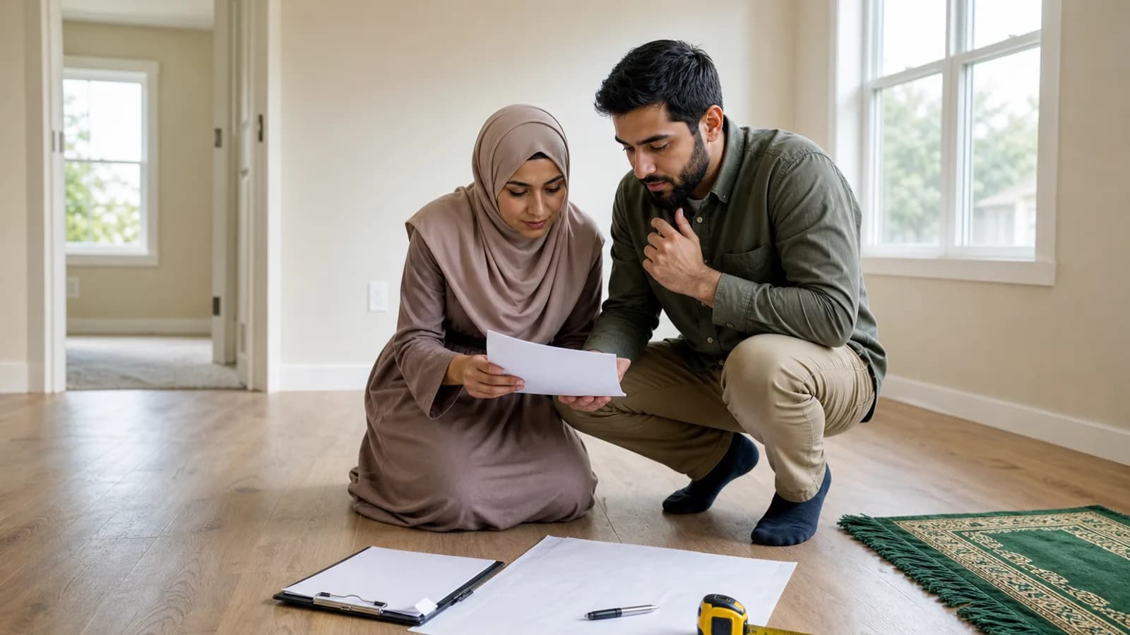 Muslim Home Buying Checklist for Mortgage Inspection Closing and Prayer Space