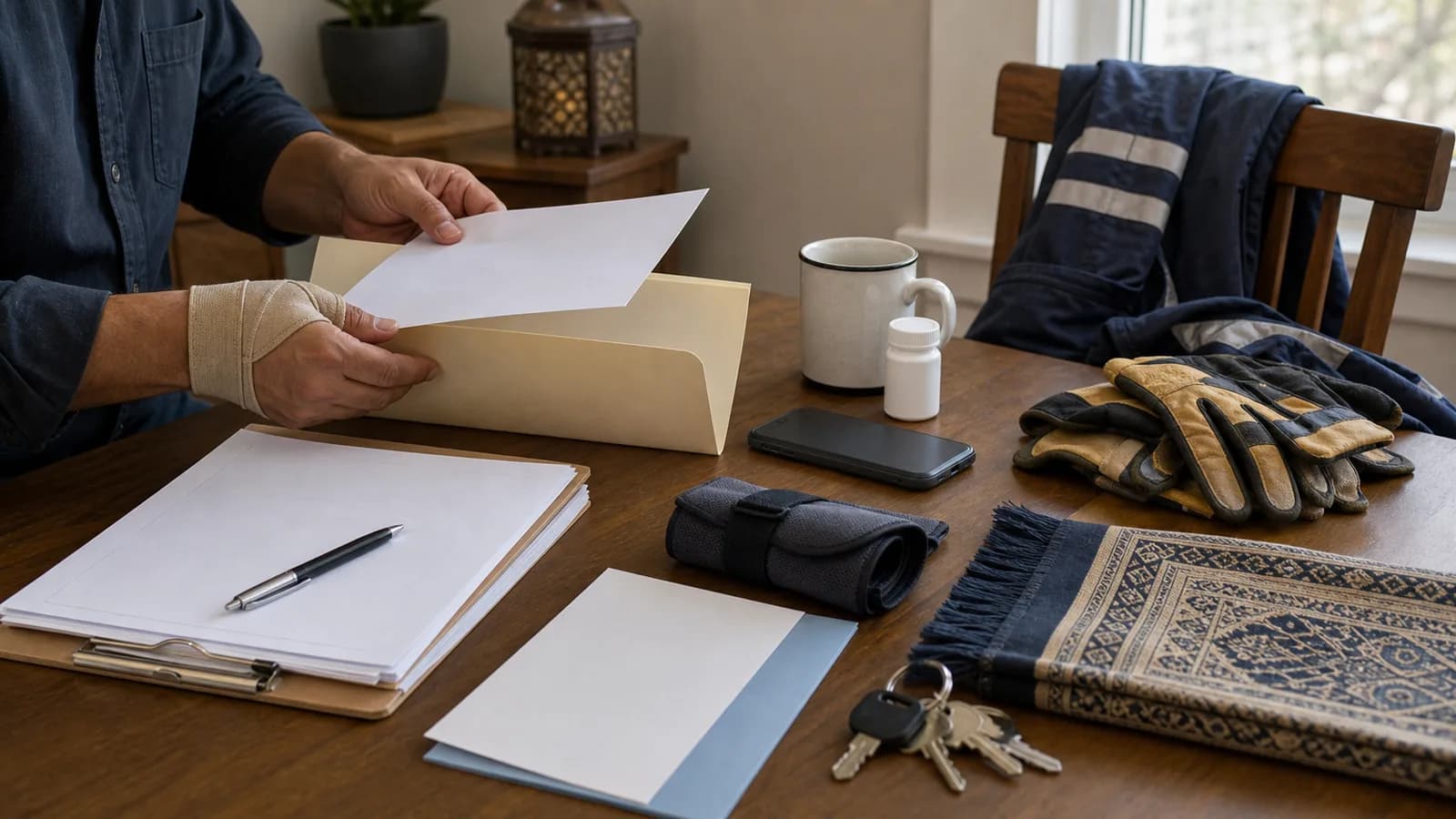 Muslim Work Injury Checklist for Workers Comp Doctor Prayer and Documents