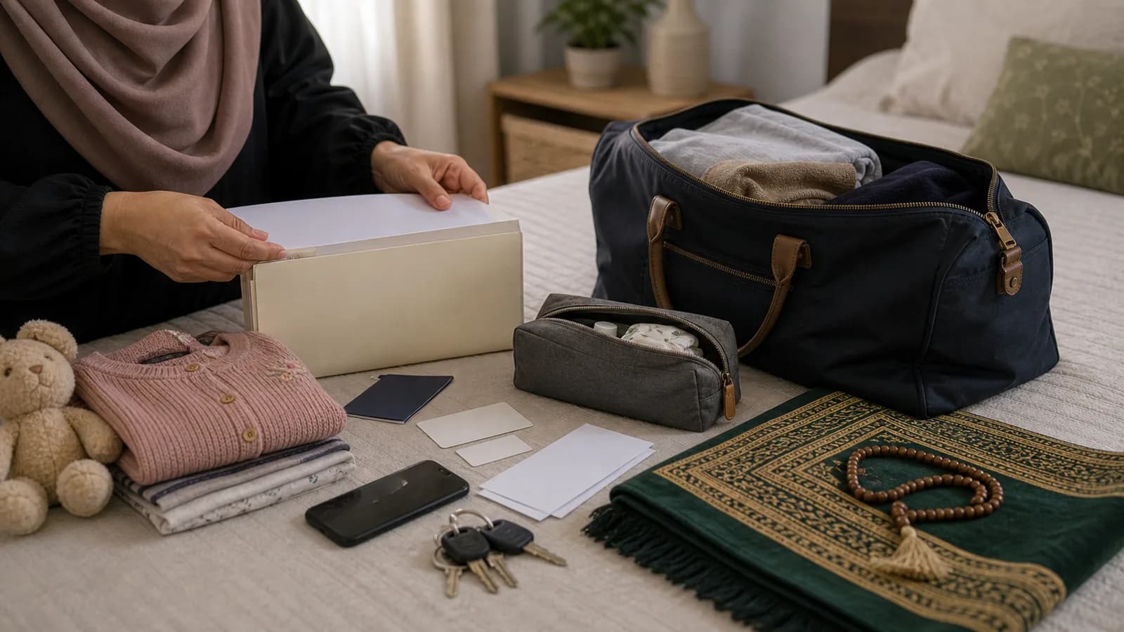 Muslim Domestic Violence Safety Checklist for Documents Shelter Prayer and Children
