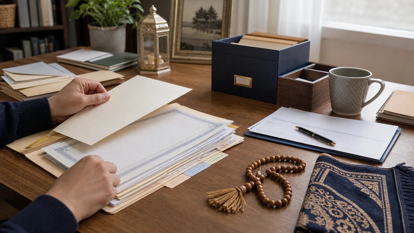 Muslim Death Certificate and Survivor Benefits Checklist for Funeral Insurance and Prayer