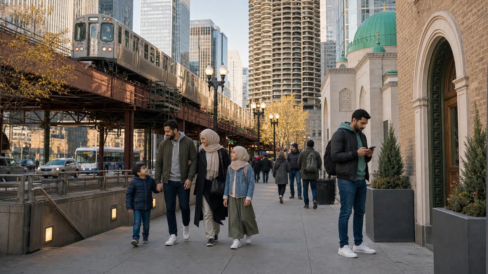 Chicago Muslim Travel Guide for Prayer Spaces Halal Food and CTA Planning