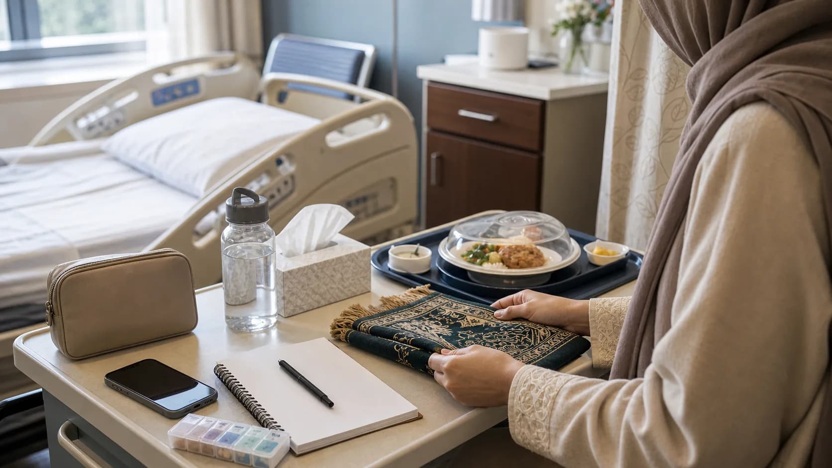 Muslim Hospital Stay Checklist for Prayer Halal Meals and Chaplaincy
