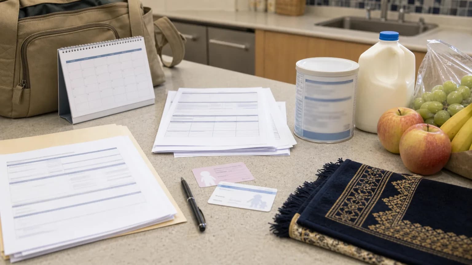 Muslim WIC Appointment Certification Checklist for Income Nutrition Baby Formula and Prayer