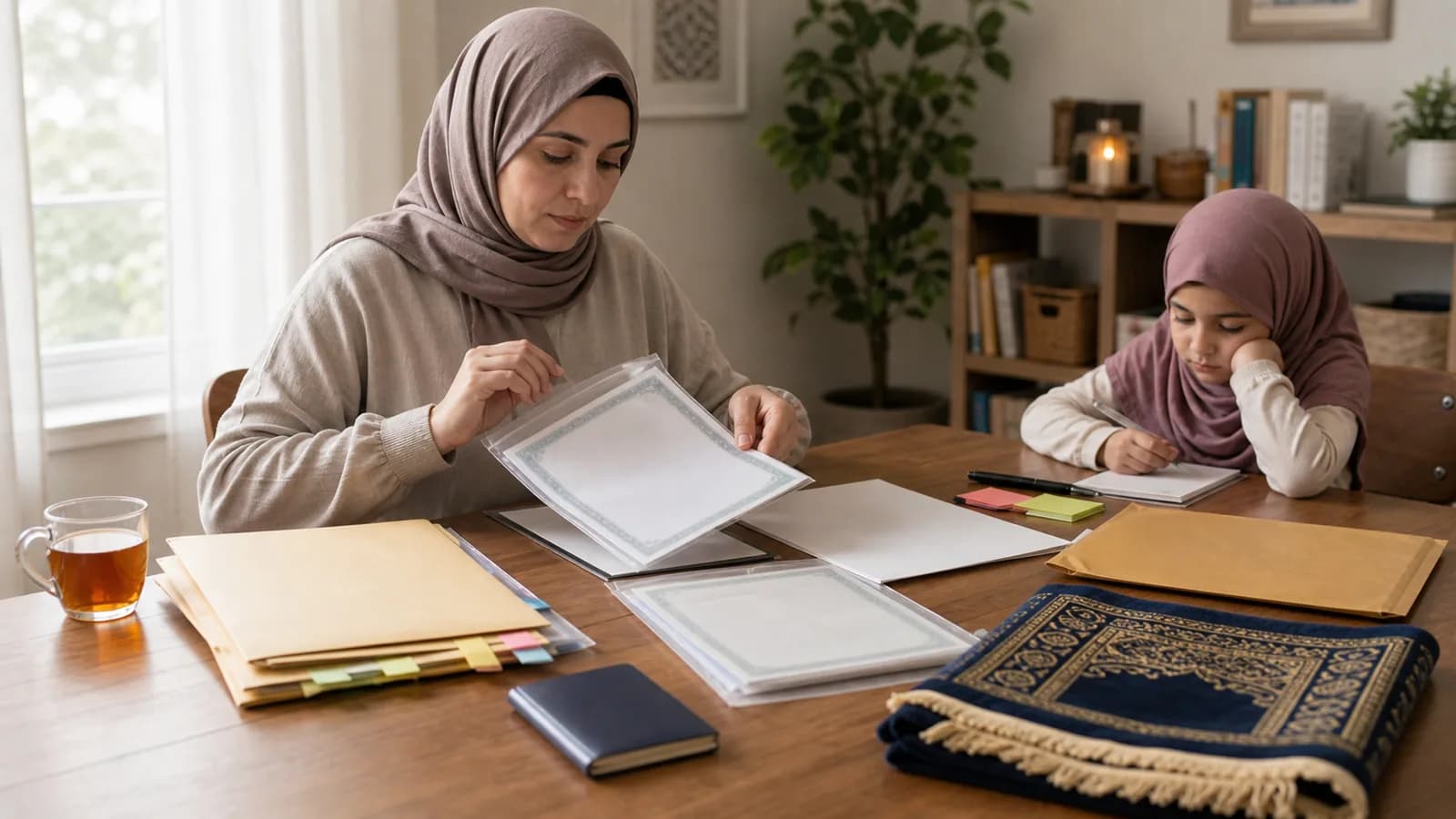 Muslim G-884 Return Original Documents Checklist for USCIS Passport Certificate and Prayer
